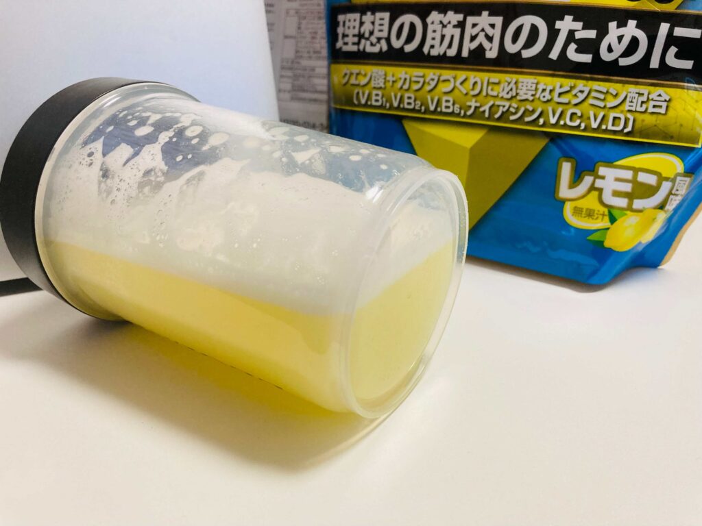 ザバスレモン味のとけ残り１