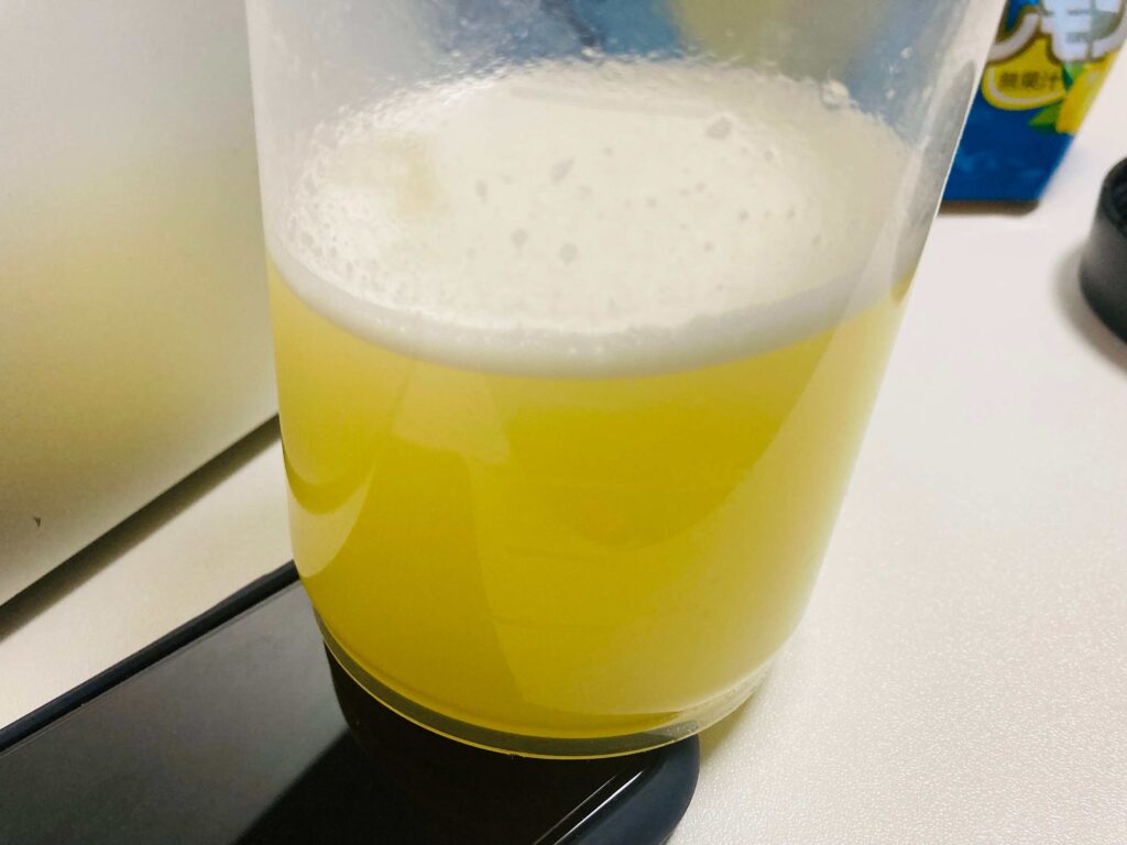 ザバスレモン味のとけ残り２